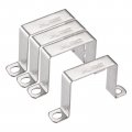 Uxcell U Shaped Connector Bracket 58 X 62mm 304 Stainless Steel For Door Closed Bar Holder Strut Channel 4pcs