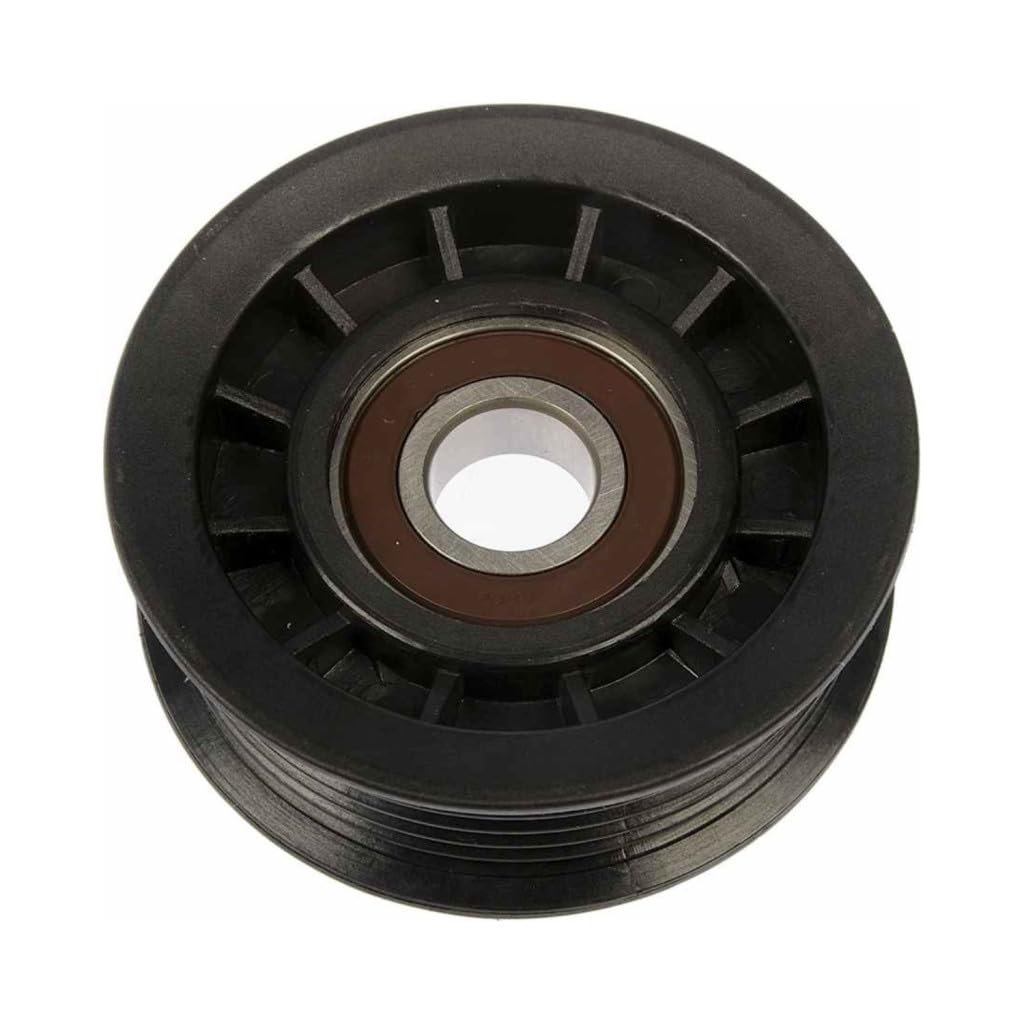 Serpentine Belt Idler Pulley For Chevy Tahoe Trailblazer 2006 2009 Polyamide Black 6 Groove 17mm Inside Diameter