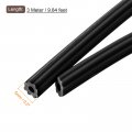 Uxcell Screen Spline 0 2 X 9 8ft Round Window Repair Retainer For Door Screens Replacement Black