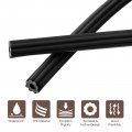 Uxcell Screen Spline 0 2 X 9 8ft Round Window Repair Retainer For Door Screens Replacement Black