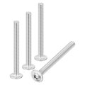 15pcs M6-1x60mm Flanged Button Head Socket Cap Screws 304 Stainless Steel Drive Fasteners Bolts Fully Thread Machine Silver 