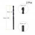 Uxcell 6542 High Speed Steel Straight Shank Twist Jobber Drill Bit Fully Ground Black Oxide Bits 3 3mm Diameter 65mm Total
