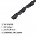 Uxcell 6542 High Speed Steel Straight Shank Twist Jobber Drill Bit Fully Ground Black Oxide Bits 3 3mm Diameter 65mm Total