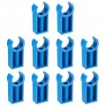 Uxcell Pvc Pipe Clamps Clips 20pcs For 20mm 3 4 Od Hose Hanger Support Pex Tubing U-shaped Water Blue