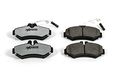 Z36-928 Rear Carbon Fiber Ceramic Brake Pad Set With Installation Hardware For Freightliner Sprinter 2500 3500 And Mercedes 