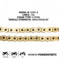 Niche Drive Sprocket Chain Combo For Kawasaki Klr650 Front 15 Rear 43 Tooth 520v-x X-ring 106 Links
