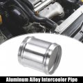 Od 2 75 70mm Length 3 76mm Aluminum Alloy Tube Intercooler Pipe Straight Air Intake With Clamps Silver Tone For Car