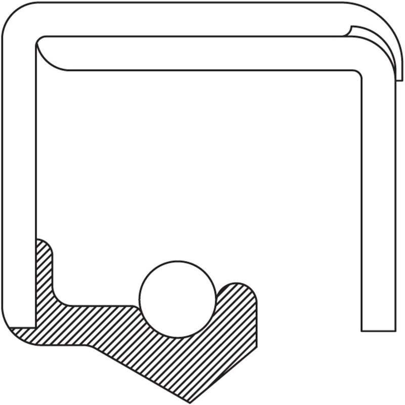 455073 Oil Seal Spring Loaded Single Lip -40 Degrees F To 225 Temperature Range Low Swell In Hydrocarbon Fluids