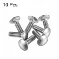 Uxcell 5 16-18x1 Carriage Bolt Round Head Square Neck 304 Stainless Steel 10pcs