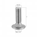 Uxcell 5 16-18x1 Carriage Bolt Round Head Square Neck 304 Stainless Steel 10pcs