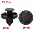 Retainer Rivets Clips For Bumper Engine Undertray Sideskirts B18 Push 20-pack