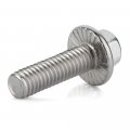 M8 X 20mm Flanged Hex Head Bolts 18 8 304 Stainless Steel Flange Hexagon Screws Plain Finish 20 Pieces 