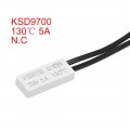 Uxcell Normally Close Temperature Switch 130a N C 5a Thermal Thermostat Control Controller 2pcs