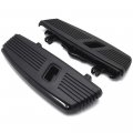 Httmt- Mt216-128- Black Hana Cut Front Floorboard Footboard Compatible With 1986-2017 Softail 08-19 Trike Tri Glide