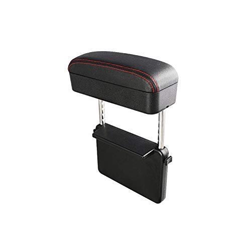 Cdefg Car Elbow Support Console Organizer Adjustable Comfortable Driver Armrest Pads Universal Black