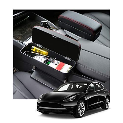 Cdefg Car Elbow Support Console Organizer Adjustable Comfortable Driver Armrest Pads Universal Black