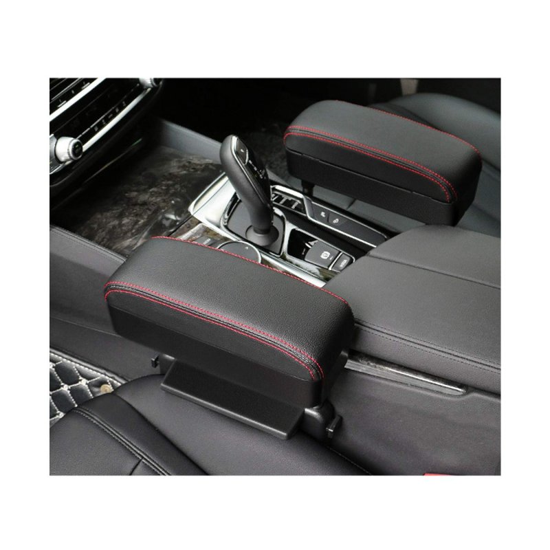 Cdefg Car Elbow Support Console Organizer Adjustable Comfortable Driver Armrest Pads Universal Black