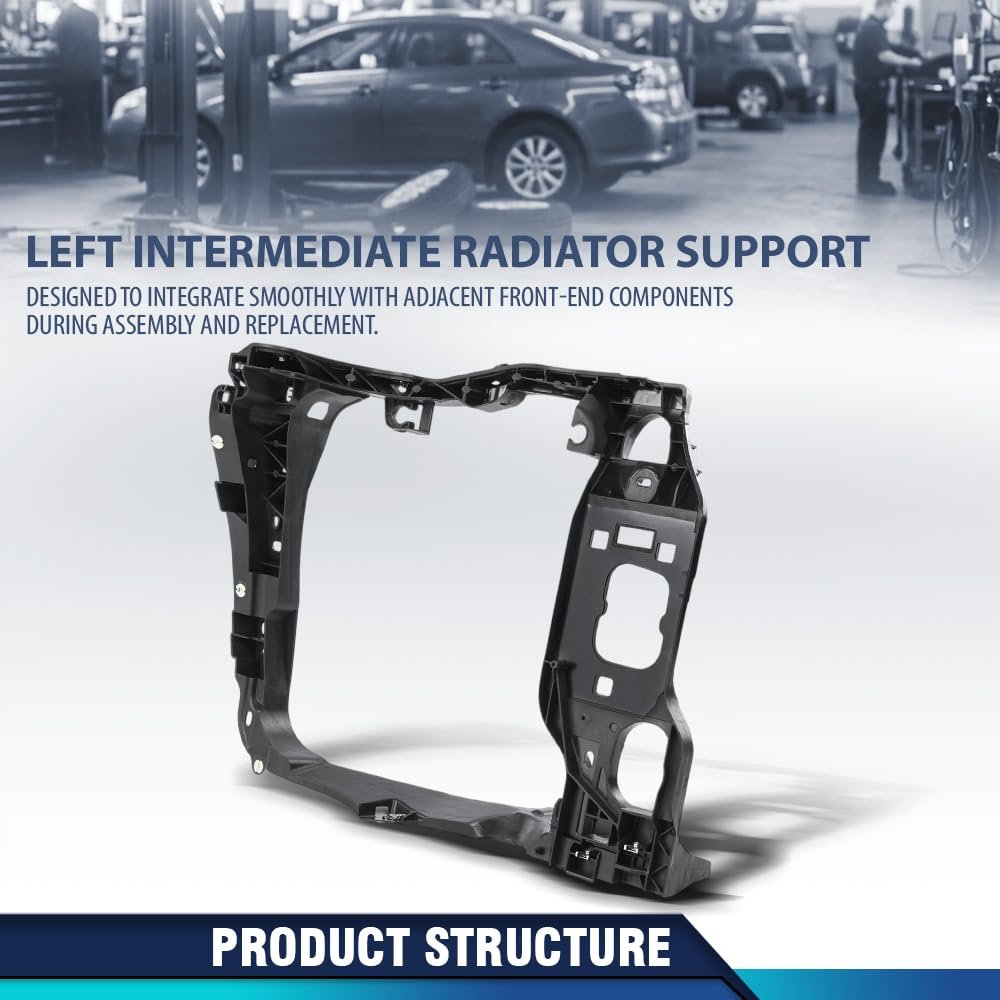 Left Intermediate Radiator Support Assembly W Bracket For Porsche Macan 2015a 2018 95b805295 Cooling System Frame
