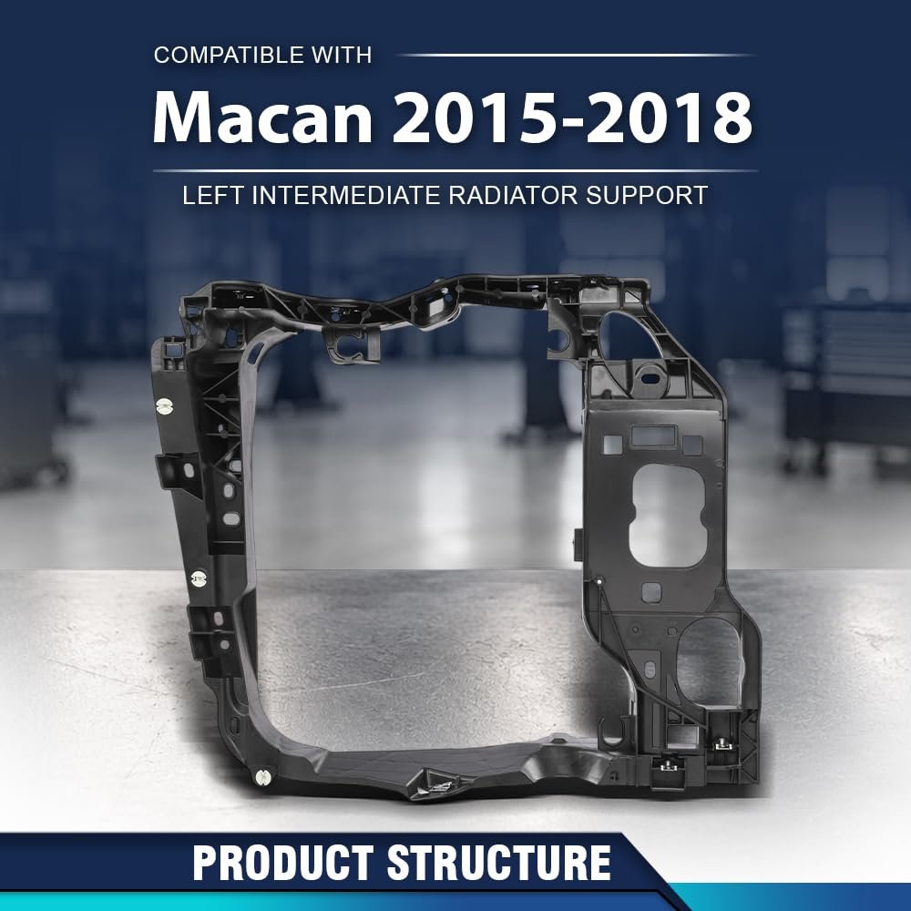 Left Intermediate Radiator Support Assembly W Bracket For Porsche Macan 2015a 2018 95b805295 Cooling System Frame