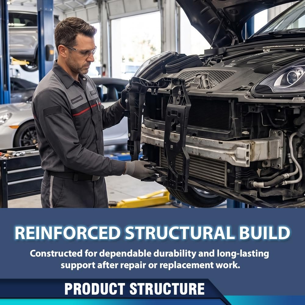 Left Intermediate Radiator Support Assembly W Bracket For Porsche Macan 2015a 2018 95b805295 Cooling System Frame