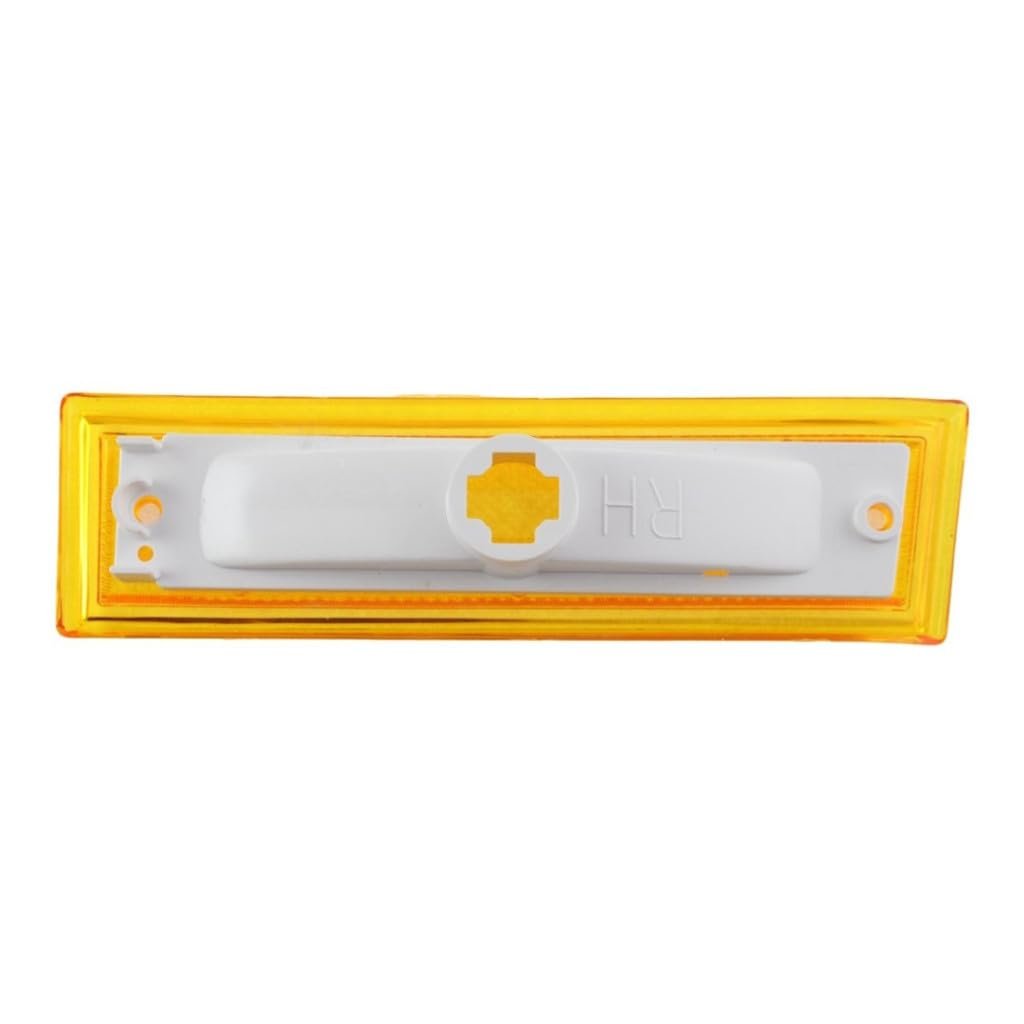 Front Passenger Side Marker Light For Gmc Jimmy 1990 1991 Replacement Gm2551106 And 915450 Black Standard Style Excluded Bulbs