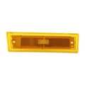 Front Passenger Side Marker Light For Gmc Jimmy 1990 1991 Replacement Gm2551106 And 915450 Black Standard Style Excluded Bulbs 
