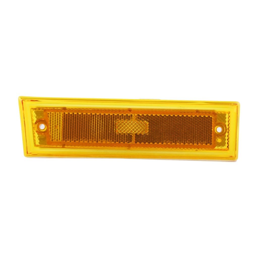 Front Passenger Side Marker Light For Gmc Jimmy 1990 1991 Replacement Gm2551106 And 915450 Black Standard Style Excluded Bulbs