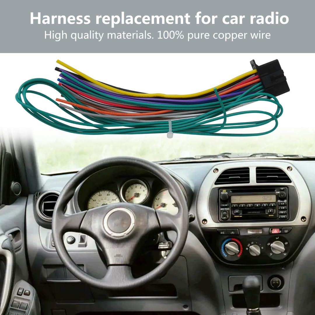 2024 Version Wire Harness Replacement For Pioneer Select Avh-series Car Radio Avh-x490bs Avh-x491bhs Avh-x5500bt Avh-x5550bt