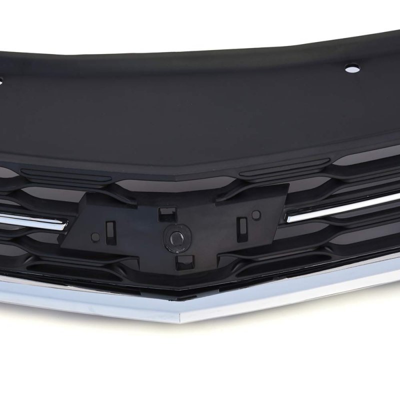 Chrome Front Bumper Upper Lower Grille Assembly Compatible For Chevy Cruze 2016-2018 Abs Honeycomb Mesh Replacement