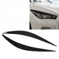 Fydun 2pcs Car Headlight Eyebrow Glossy Black Abrasion Resistance Stickers Decal Trim For Infiniti Q50 2014a 2019