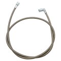 Turbo Oil Feed Line 48 In Steel Braided 4an 90 Degrees Straight Ptfe 