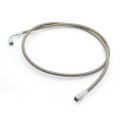 Turbo Oil Feed Line 48 In Steel Braided 4an 90 Degrees Straight Ptfe