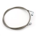 Turbo Oil Feed Line 48 In Steel Braided 4an 90 Degrees Straight Ptfe