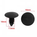 Uxcell A16020500ux0785 Plastic Rivets Retainers Car Door Fender Clips Fastener Black 100 Pack