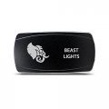 Ch4x4 Rocker Switch Beast Lights Symbol Horizontal Amber Led