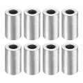 8pcs Aluminum Spacer 3 4 Od X 8 Id 1-7 16 Length Screw Standoff Bushing Plain Finish Unthreaded Round Metal For Screws Bolts 