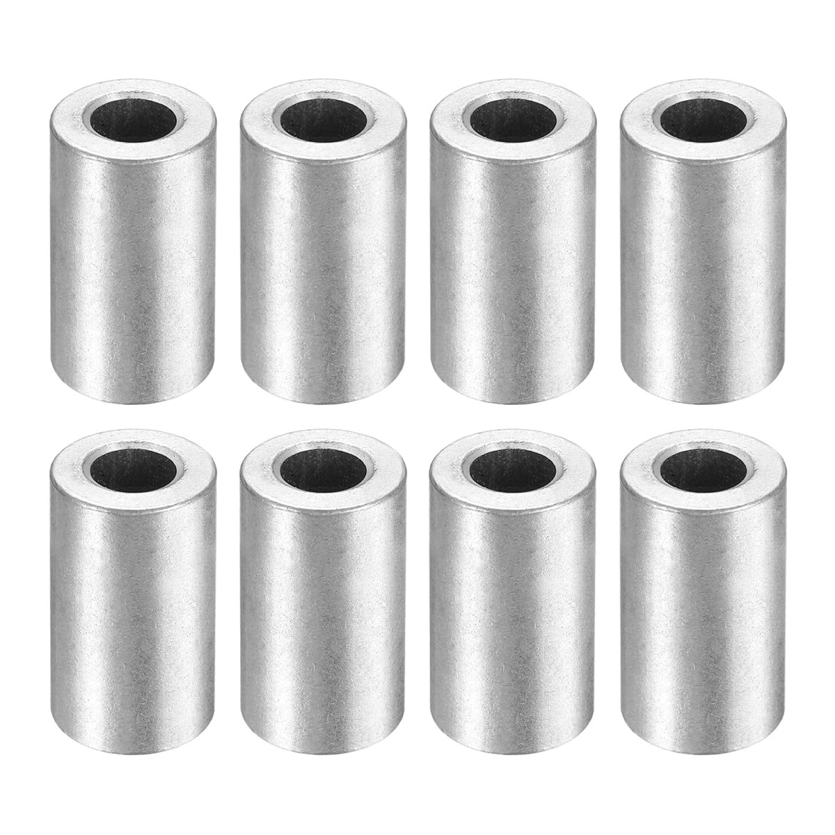 8pcs Aluminum Spacer 3 4 Od X 8 Id 1-7 16 Length Screw Standoff Bushing Plain Finish Unthreaded Round Metal For Screws Bolts