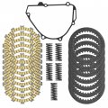 Caltric Clutch Friction Steel Plates Spring And Gasket Kit Compatible With Kawasaki Kx250f 2009 2010 2011 2012 2013 2014 2015
