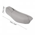 X Autohaux 1 Pair Car Front Seat Armrest Cover Replacement Microfiber Leather Gray For Honda Cr-v 2010-2011