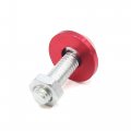 Uxcell 8pcs Red Metal Decorative License Plate Bolt Screw For Car Motorcycle