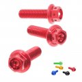 Autobahn88 Motorcycle Brake Master Cylinder Bolt Dress-up Kit Compatible With Yamaha Xjr 1300 1998-2003 Red Set Of 3