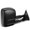 Right Side Black Manual Telescoping Folding Rear View Towing Mirror Compatible With C K Pickup C10 Gmt400 88-02 
