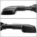 Right Side Black Manual Telescoping Folding Rear View Towing Mirror Compatible With C K Pickup C10 Gmt400 88-02