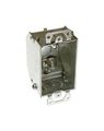 8471 Bev Switch Box 3x2 2 25in Deep Alloy Steel Powder Coated Silver Electrical Boxes With Plaster Ears For Drywall Mounting 5 