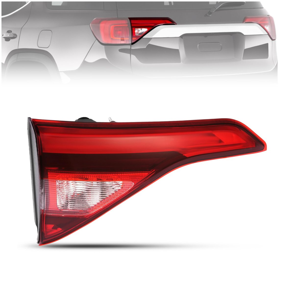 Halogen Tail Light Assembly For 2017 2018 2019 Gmc Acadia Driver Inner Left Rear Lamp With Bulbs Replaces 84697836 Mo-4342 Red