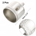 Uxcell 2pcs 42mm Diamond Drill Bit Hole Saw For Glass Tile Marble Fiberglass Ceramic Stone Bottles Pots