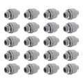 Liquid Tight Conduit Connector 1 2 In Npt Pvc Flexible Electrical Fitting Ul Certified 180 Degrees Straight Gray 20 Pack 