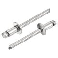 50pcs 3 16 X5 304 Stainless Steel Dome-head Blind Rivets Open-end Type For Diy Sheet Metal Automotive Repairs Furniture Boat 