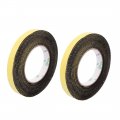 Uxcell Sealing Foam Tape 15mm Wide 2mm Thick 5m 16 4ft Long Self Adhesive Weather Strip For Window Door Insulation Yellow Black