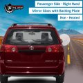 Passenger Right Side Mirror Glass Assembly With Plastic Back Plate Non-heated Compatible 2004-2010 Toyota Sienna